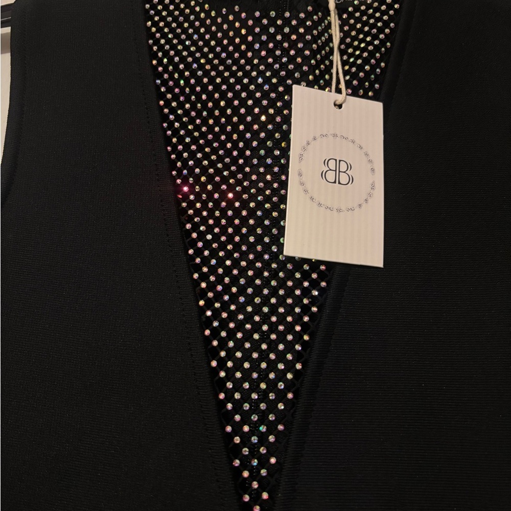 Elegant Bodycon  Mesh Detail Mini Dress - Picture 14 of 15